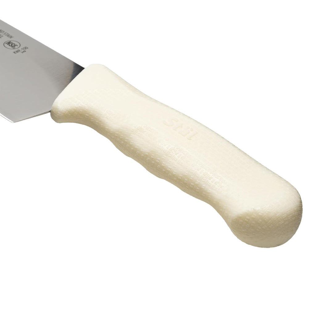 10" White Chef's Stainless Steel Knife