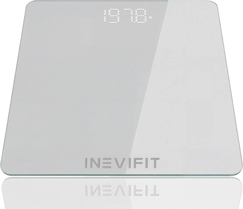 Premium Bathroom Scale, Highly Accurate Digital Bathroom Body Scale, Measures Weight up to 400 lbs. Includes Batteries