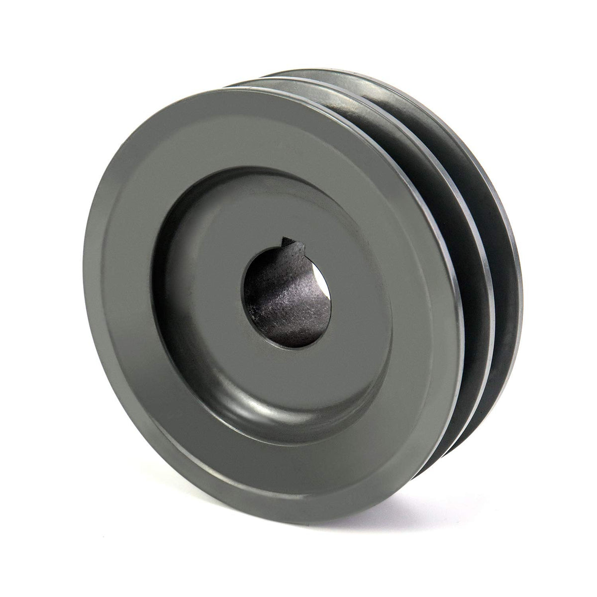 QWORK Double Groove Web Sheaves, 4.25"OD 1" Bore V-Belt Sheave for V-Belt, 2AK44-1