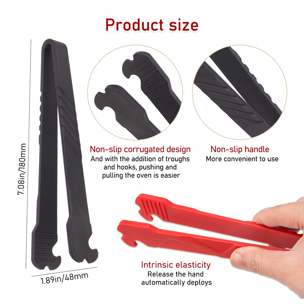 ZORZA 2Pcs Oven Rack Push Pull Tool for Toaster Oven Air Fryer Puller