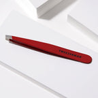 Slant Tweezer – Tweezerman Tweezers for Eyebrows Signature Red