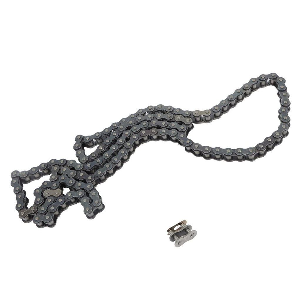 80 Roller Chain Heavy Duty 10FT Chain Comes with Connector 1 Additional Connector Carbon Steel