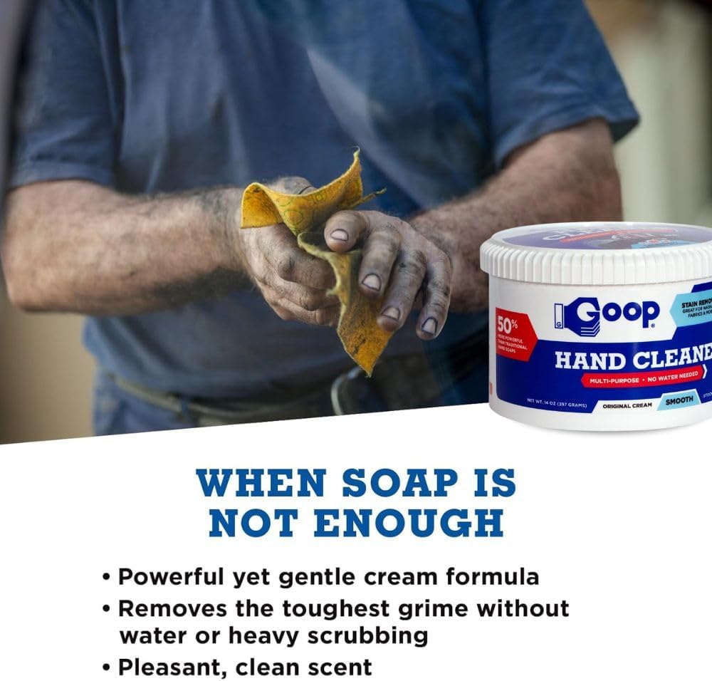 Multi-Purpose Hand Cleaner- Waterless Hand Degreaser, Laundry Stain Remover - NonToxic and Biodegradable Cleaner