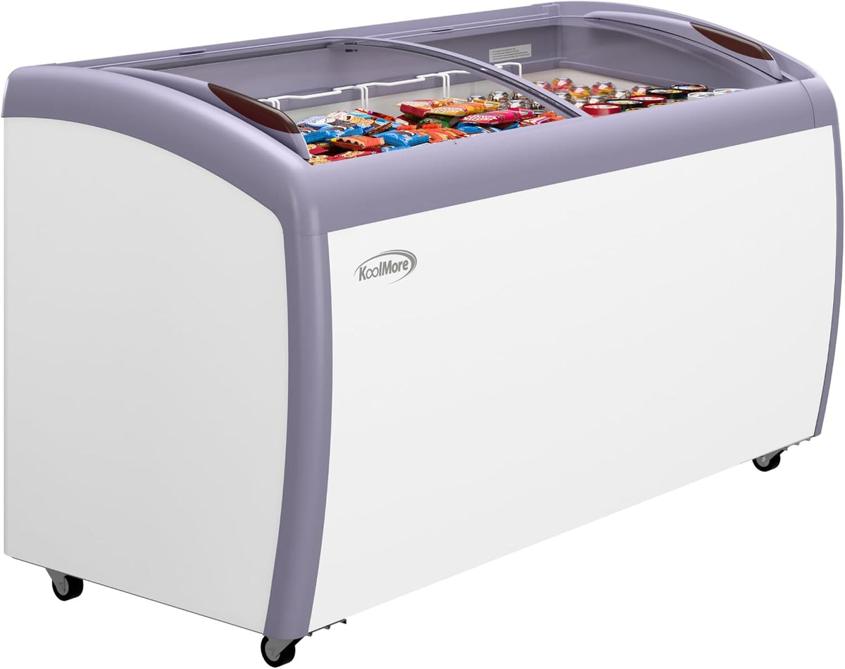 MCF-16C Commercial Ice Cream Freezer Display Case, 16 Cu. Ft, White