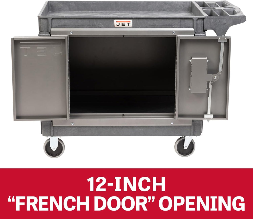 PUC-3725 Resin Utility Cart with JT1-126 Load-N-Lock Security System