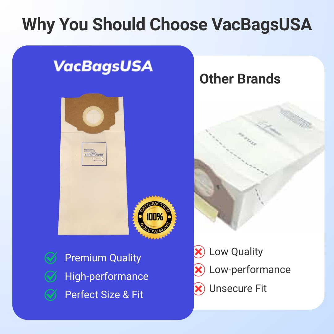 12 Pack Replacement Vacuum Bags for Eureka Smart Vac 4800 Series – Durable Design – VacBagsUSA.