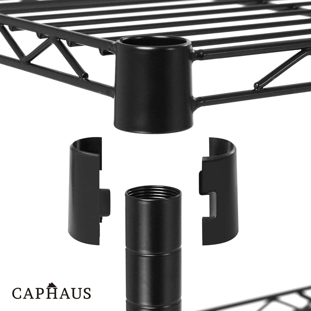 3/4/5-Tier Adjustable Height Wire Shelving Unit, Rack Shelving, Metal Steel Shelves, Garage Organizer, Utility