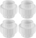 LESSO 4PCS 1/2 inch PVC Female Thread Union, White