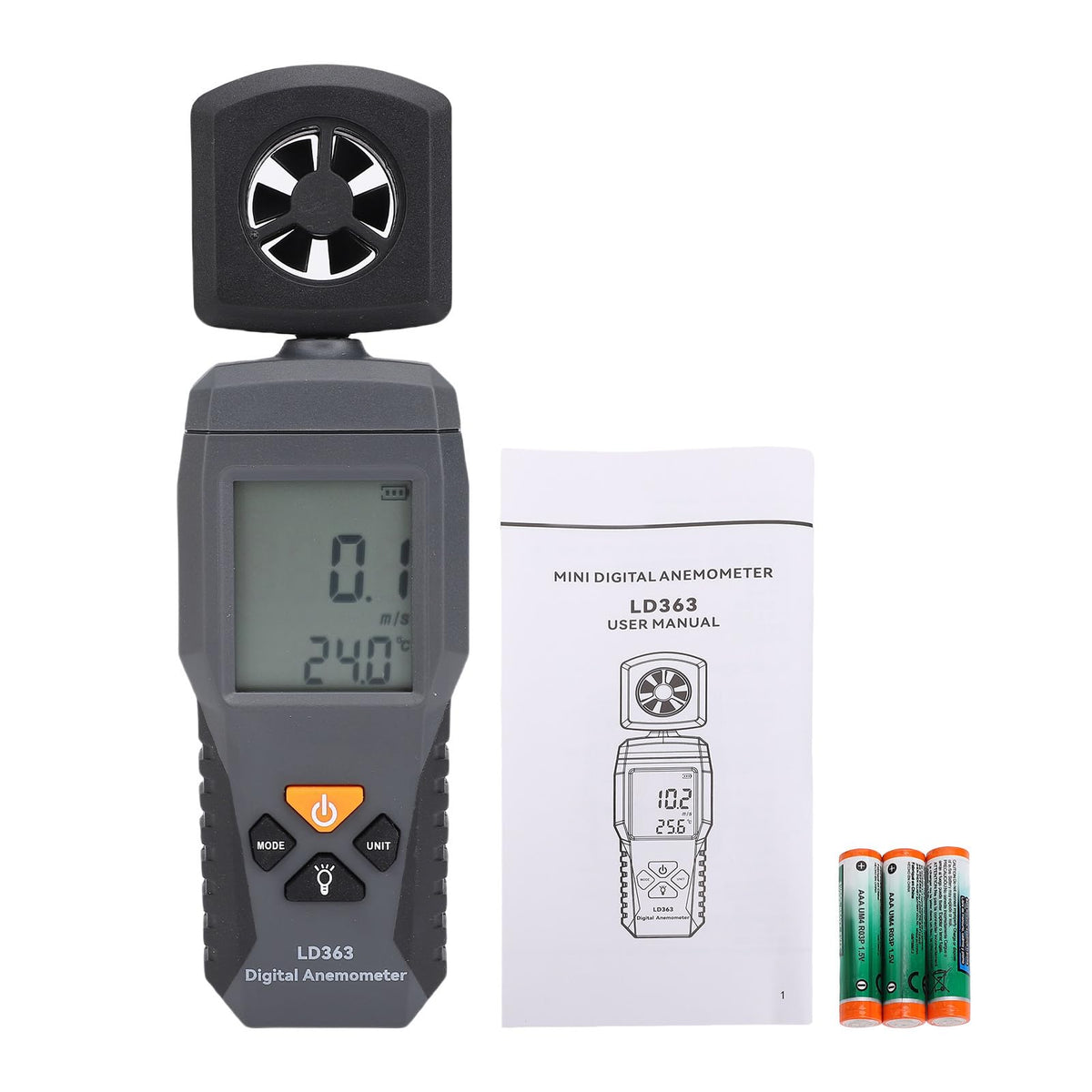 Hilitand Digital Anemometer with Precise Measurement
