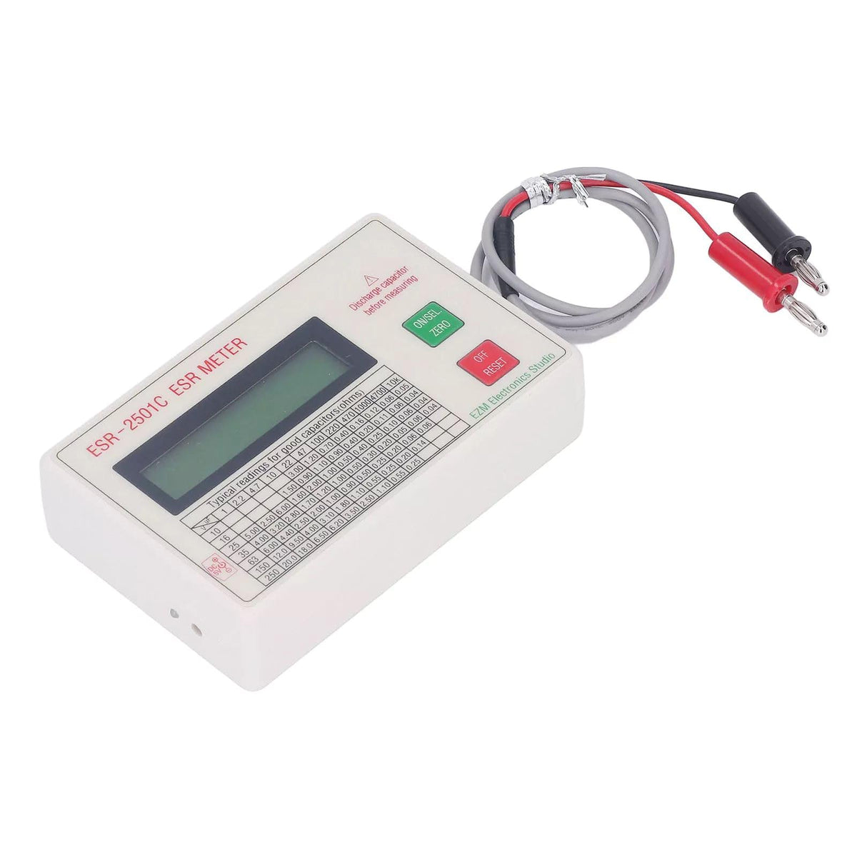 ESR Meter Capacitor Tester, Digital Capacitor Tester Multimeter Capacitance Meter Accessory