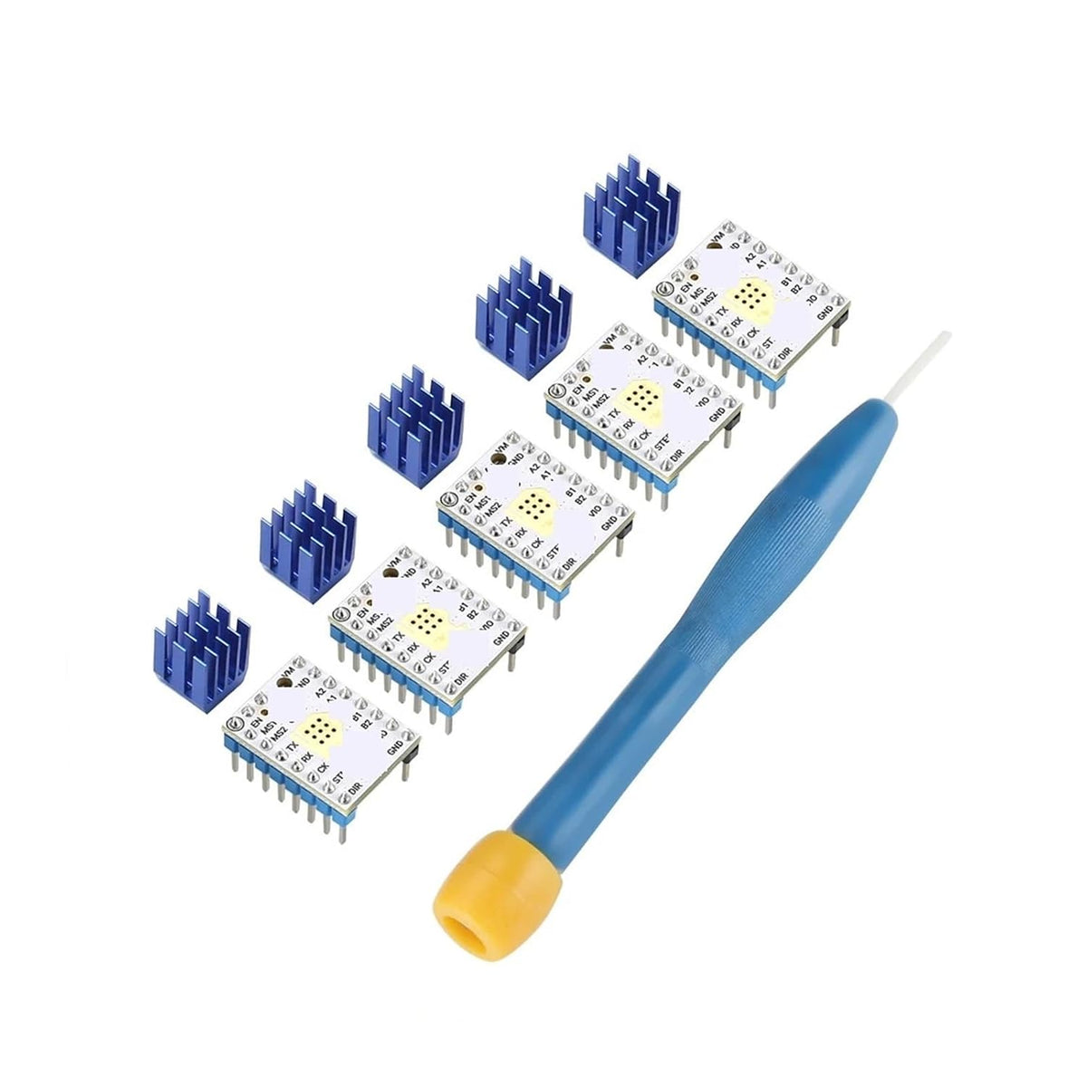 The latest version 5pcs for TMC2209 V4.0 Stepping Motor Driver Step sticks Mute Driver 256 Microsteps Current 2.8A Peak VS for TMC2208