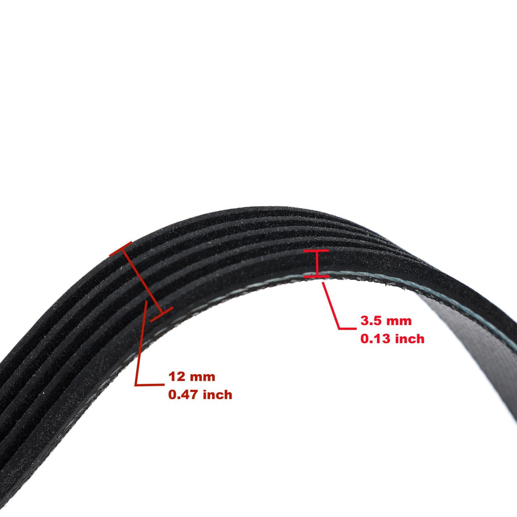 Drum Washer Belt 5EPJ1264 Compatible with Samsung WF1802XEU,WF1702WCW