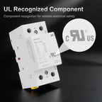 BAOMAIN 63A 2NO 120V AC/DC Modular Contactor,DIN Rail Mount,UL Recognized