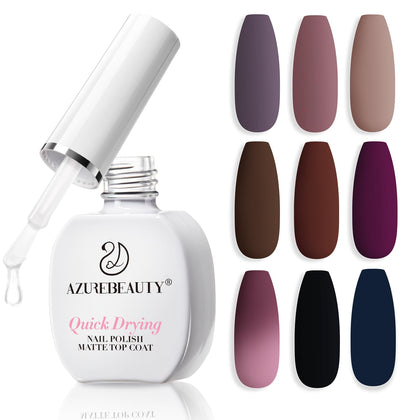 Matte Top Coat Nail Polish – Clear Natural Quick Dry, Long Lasting, Air Dry Formula, Smooth Finish, Nail Lacquer for