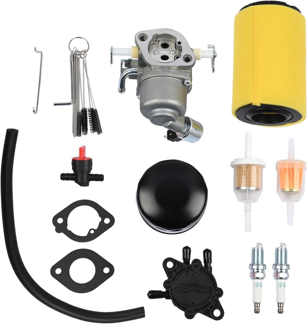 Mower Carburetor Carb Kit with Fuel Pump Compatible with John Deere Z335E Zero Turn Mower