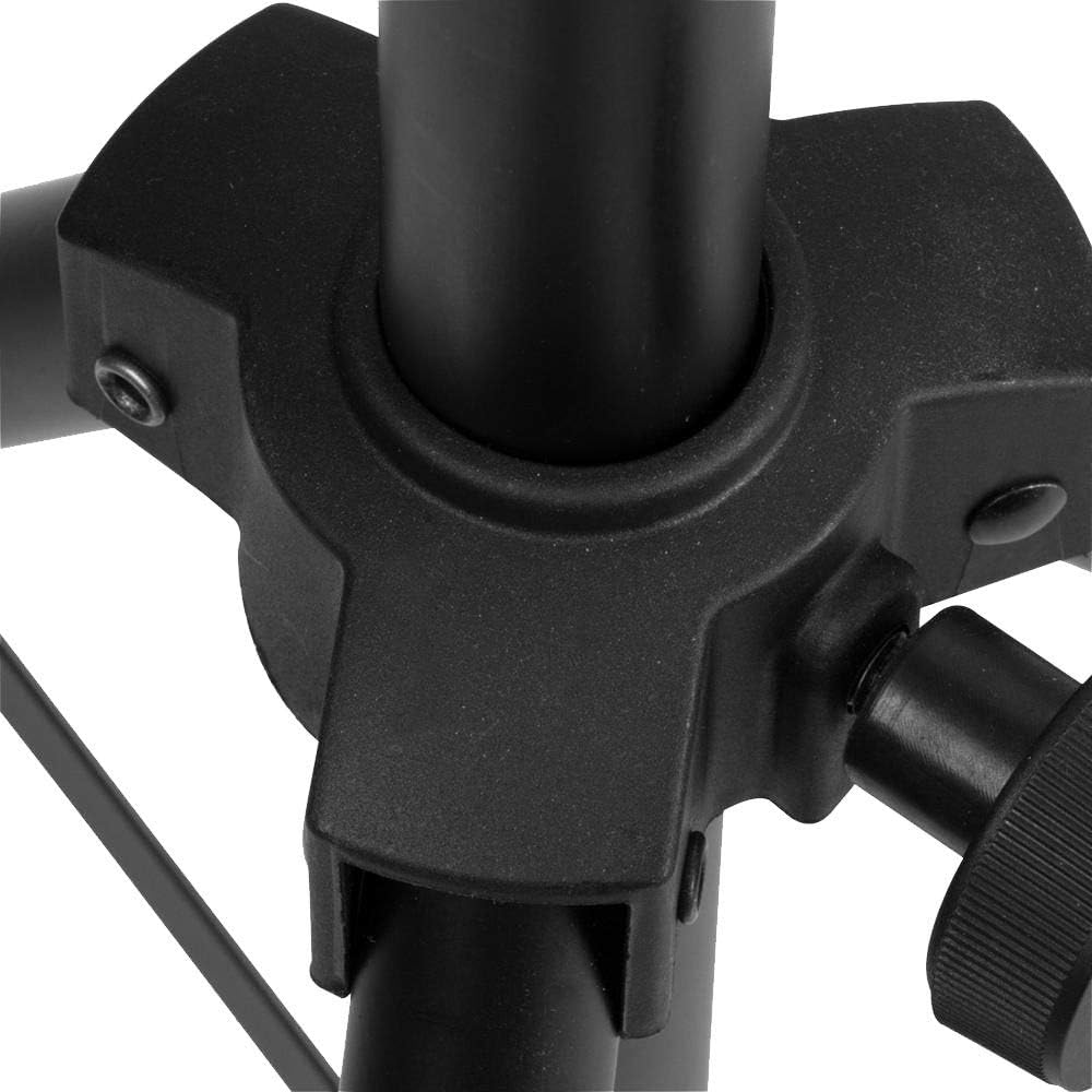 On-Stage SSAS7000B Mini Adjustable Speaker Stand (Folding, Portable, PA Loudspeaker Setup, Tripod Base, Nonslip