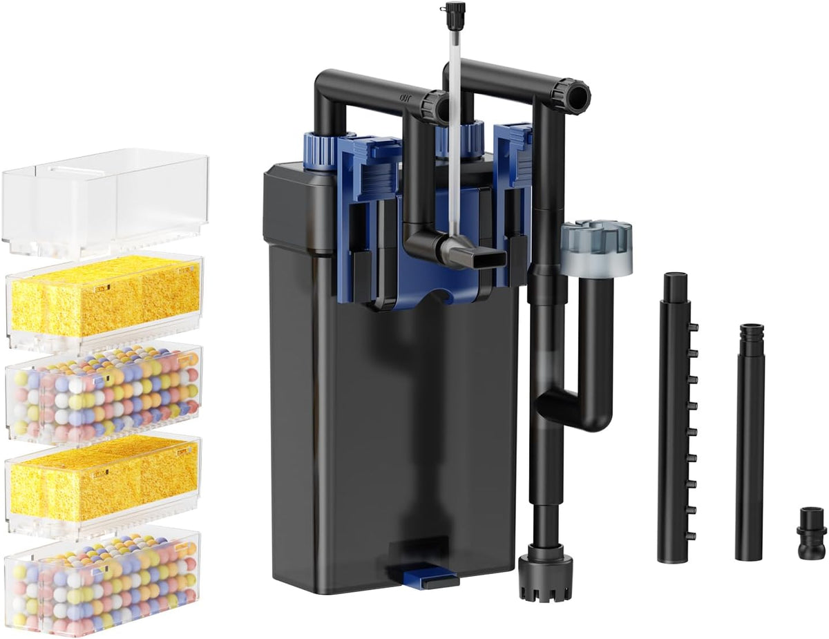 Hang-On-Back Aquarium Filter (8W, 14-26 Gal)