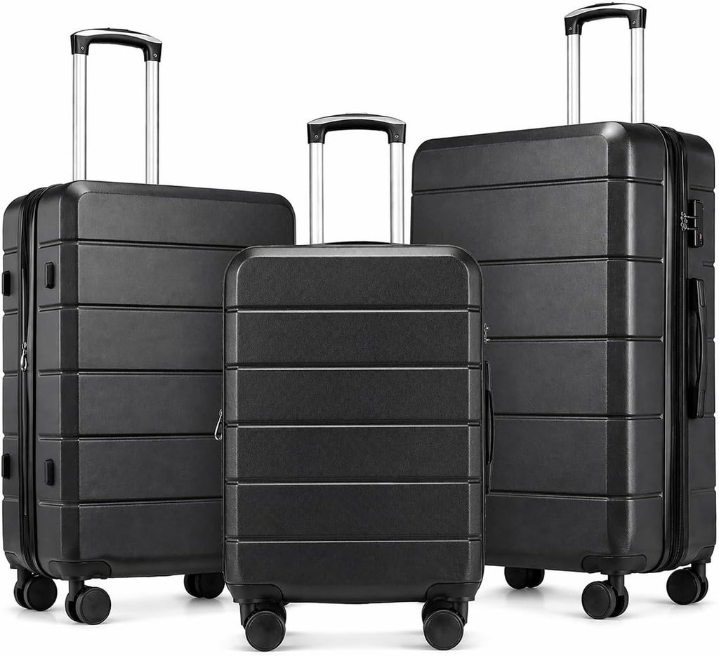 Luggage Sets 3 Piece, Expandable Hardshell Suitcase with TSA Lock & Silent Spinner Wheels, Lightweight Hardside