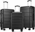 Luggage Sets 3 Piece, Expandable Hardshell Suitcase with TSA Lock & Silent Spinner Wheels, Lightweight Hardside