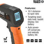 Klein Tools IR1KIT Infrared Thermometer and GFCI Receptacle Tester Kit