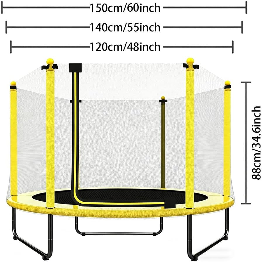 48" 55" 60" Trampoline Safety Net, Trampoline Replacement Net (Net Only), Trampoline Accessories Kids Protective