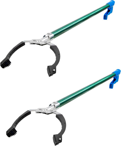 Professional 36” Nifty Nabber, 2 Count, Reacher Grabber Tool, Trash Picker Upper, Built-in Magnet and Ergonomic Grip