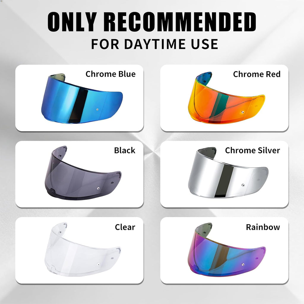 Helmet Visor Shield for SEDICI Strada II/Strada 3 /FF397/FF801 | UV Protection,Impact-Resistant,Helmet Visor Shield