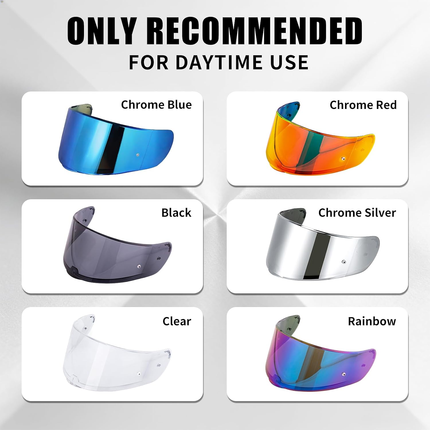 Helmet Visor Shield for SEDICI Strada II/Strada 3 /FF397/FF801 | UV Protection,Impact-Resistant,Helmet Visor Shield