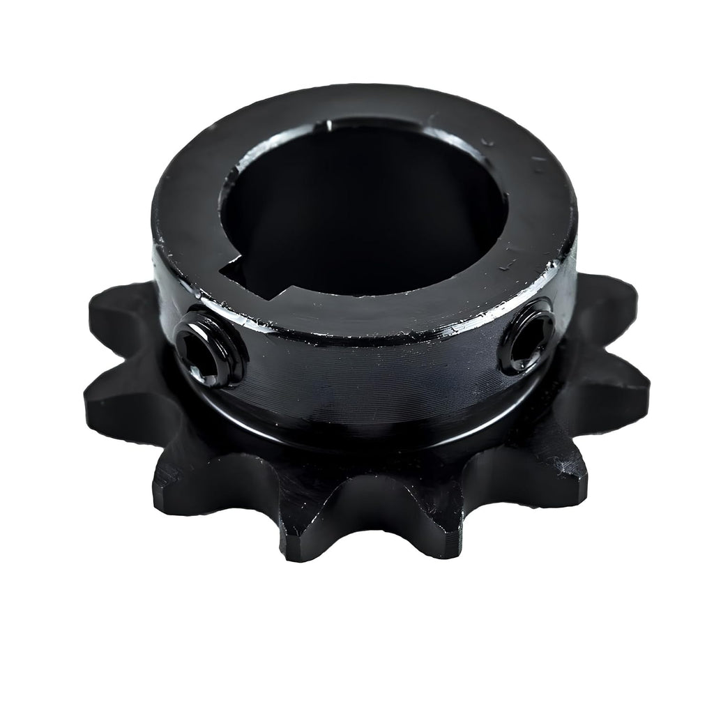 Jeremywell #40 Roller Chain Sprocket, 12 Tooth B-Hub, 1" Bore, Hardened Steel