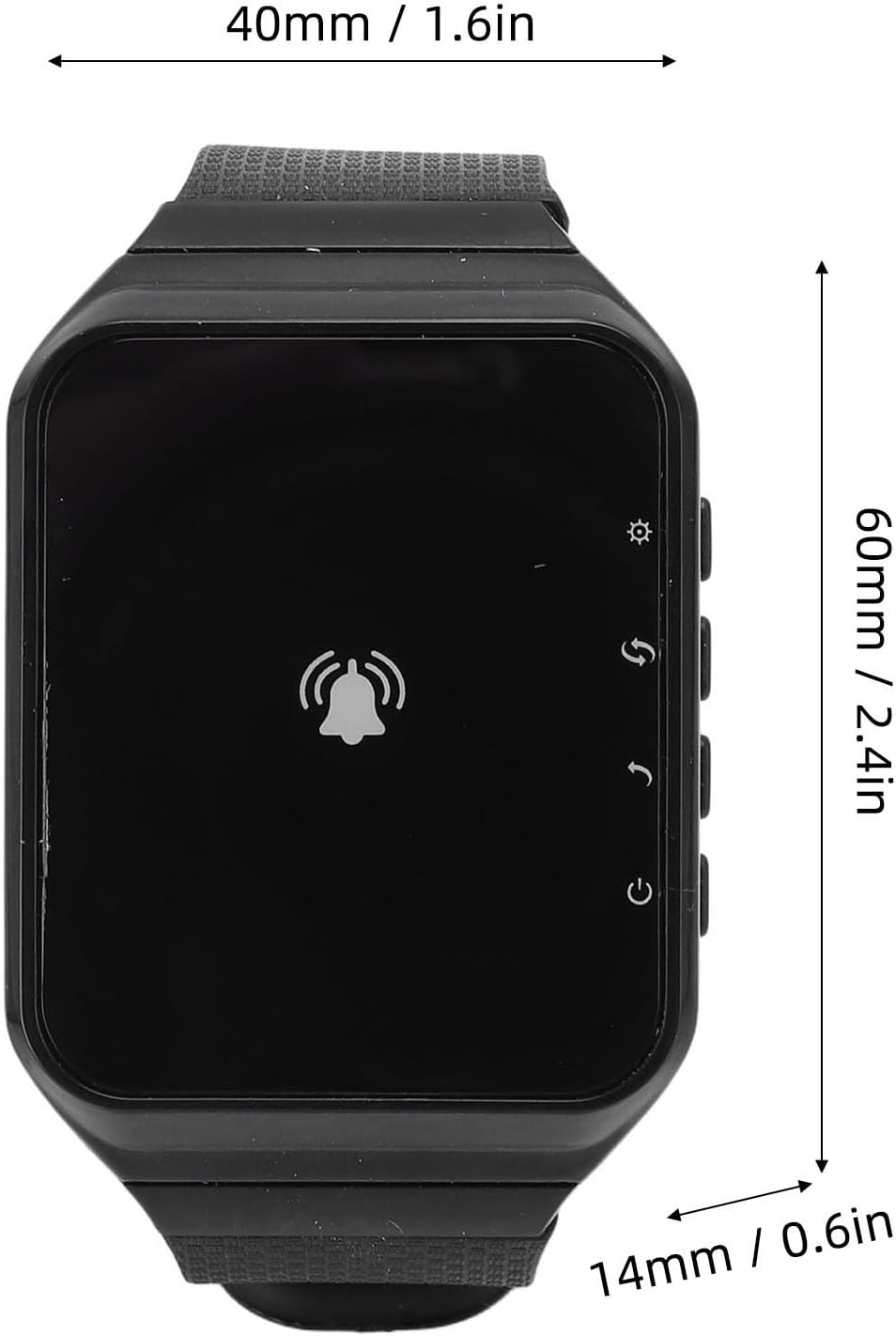 Wireless Calling System, 1 Watch Receiver and 1 Transmitter, Water Pager, 998 Channels, Rechargeable, Portable Call