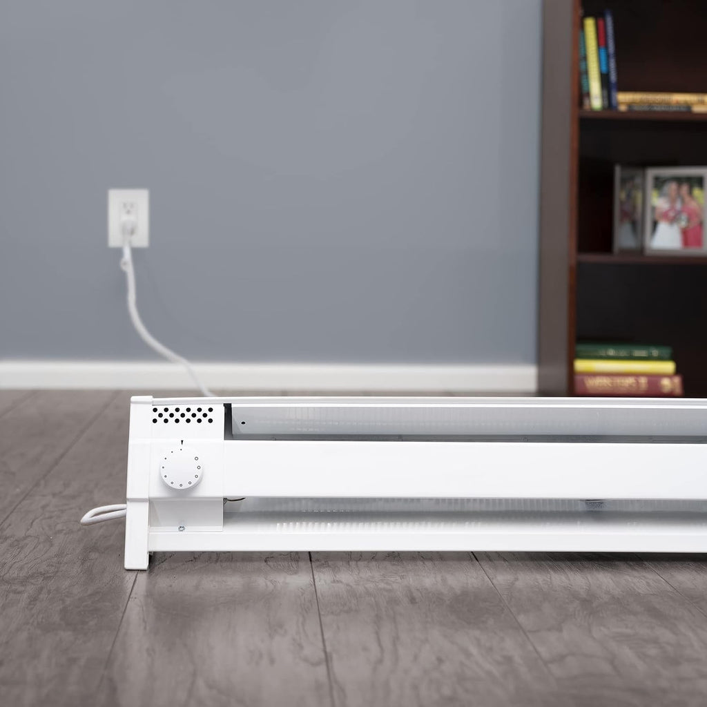Portable Electric Baseboard Heater 1500W 120V Plug In, Thermostat
