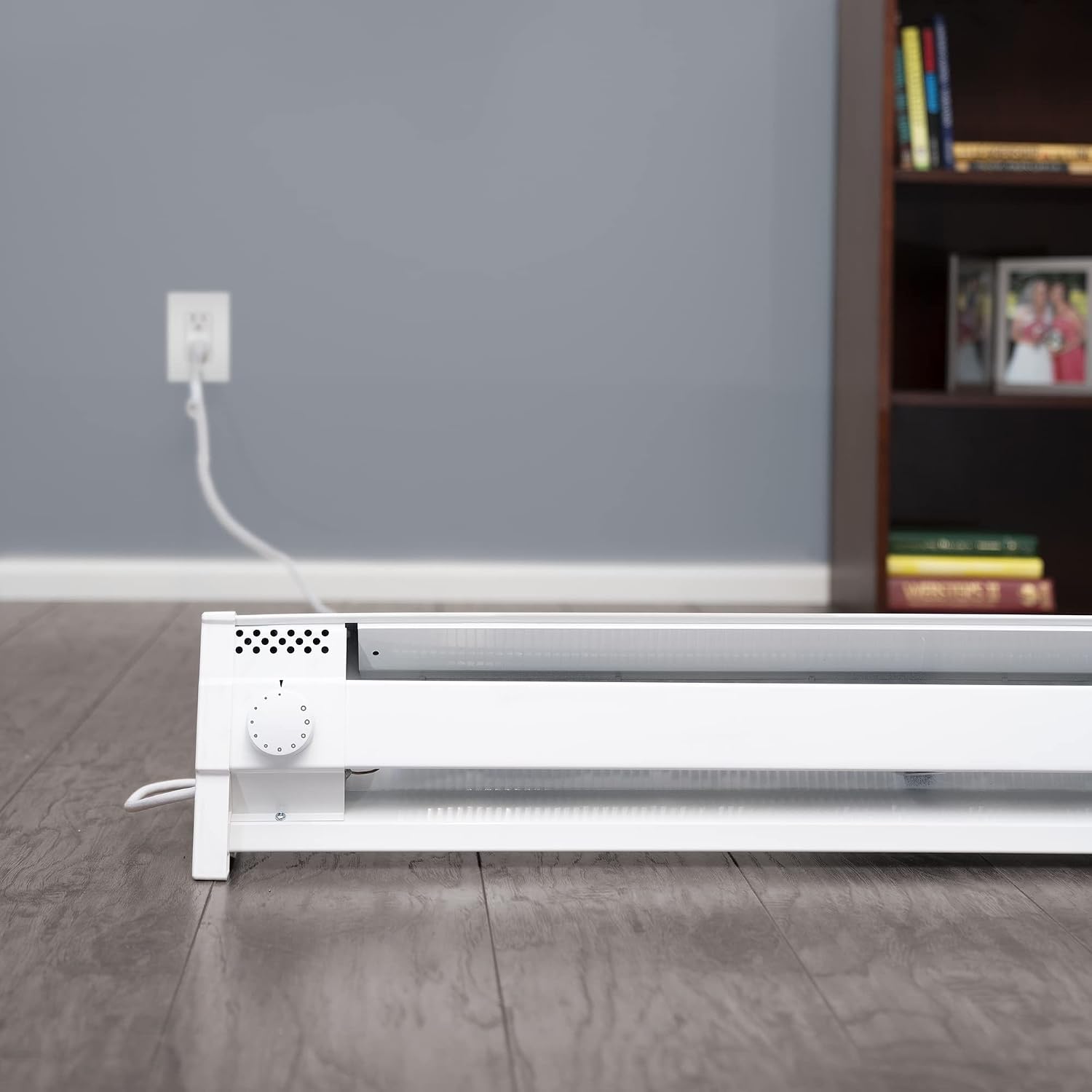 Portable Electric Baseboard Heater 1500W 120V Plug In, Thermostat