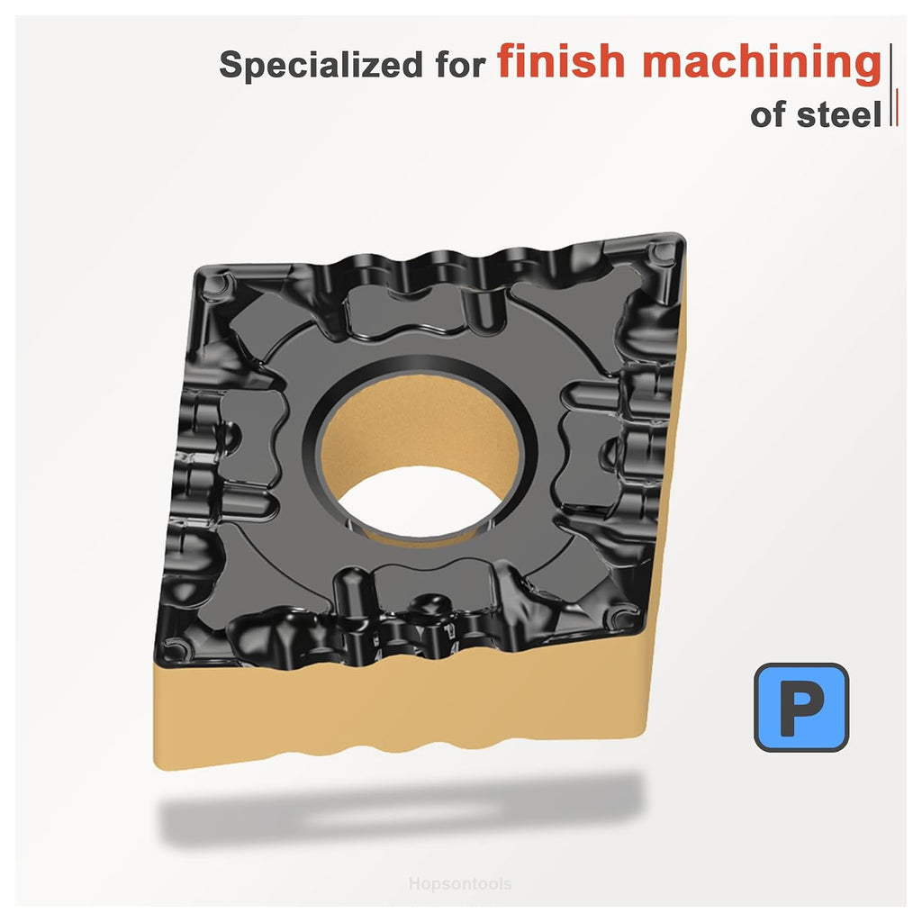 CNMG432 (CNMG120408) Turning Insert for Steel Finishing 10pcs