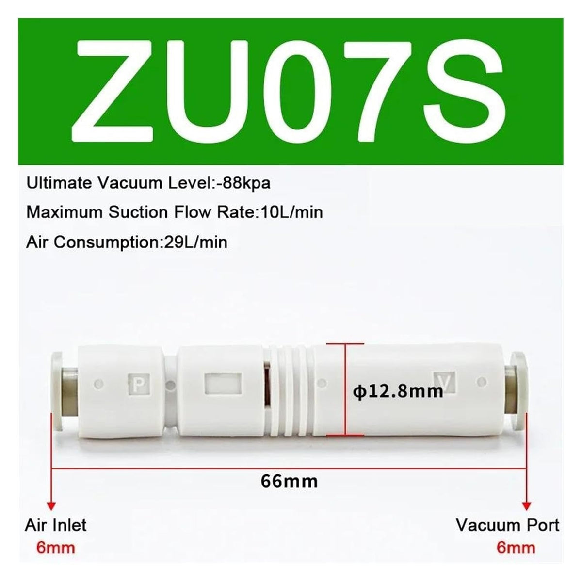 ZU Series Vacuum Generators Negative Pressure Generator
