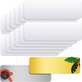 12 Pack Sublimation Blank Name Plates, 12 Pcs Aluminum Metal Name Card with Adhesive Backing, Customizable License