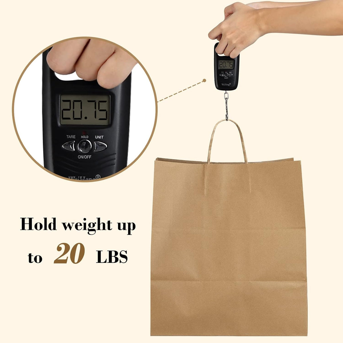Paper Bags with Handles 14x10x15.75 Large 50Pcs Ultra Wide Bottom