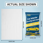 Car Cleaning Wipes, Multipurpose Vehicle Interior Surface Wipes, Soft Disposable Cleaning Cloth for Car Dashboard