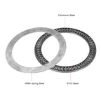 uxcell AXK120155 Needle Roller Thrust Bearings with 2 Washers, 120mm Inner Diameter, 155mm OD 4mm Width Chrome Steel