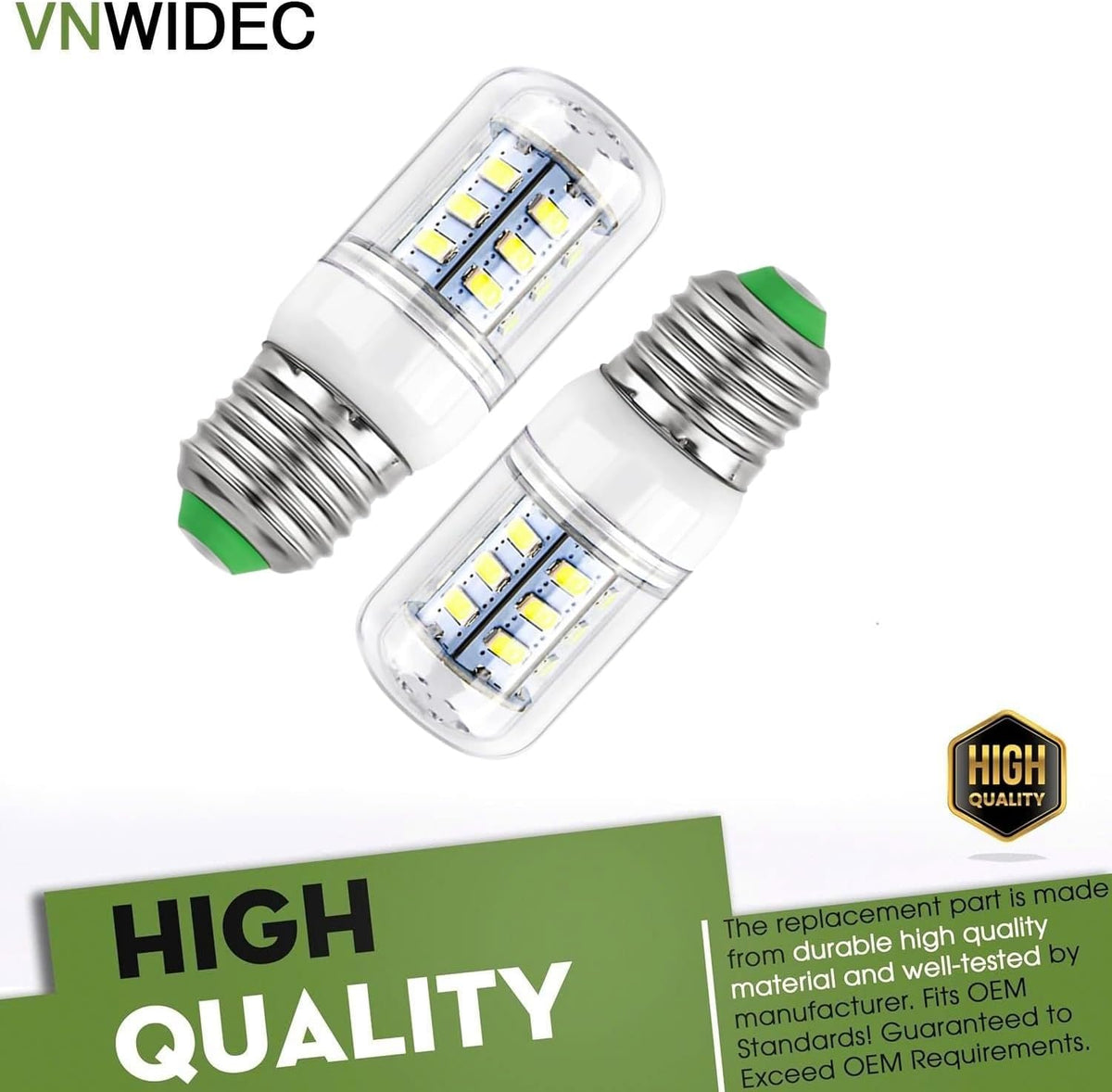 Refrigerator Light Bulb for Frigidaire FFSS2625TE3 FFSS2625TE0 FFSS2625TE