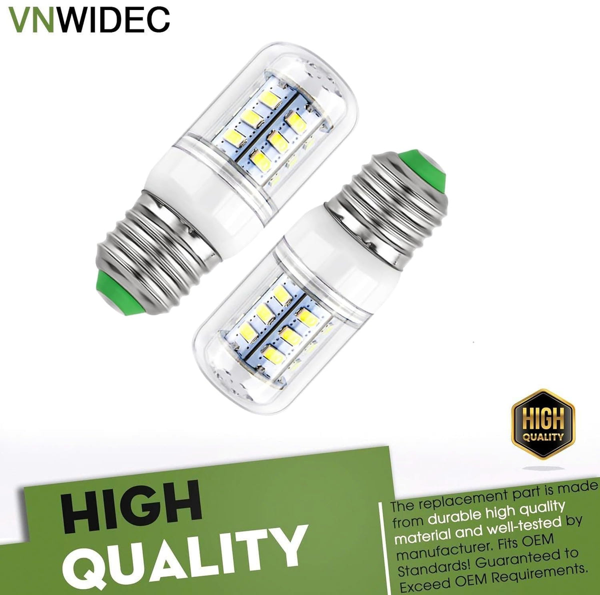 Refrigerator Light Bulb for Frigidaire FFSS2315TS1 FFSS2615TS3 FFSS2315TS0