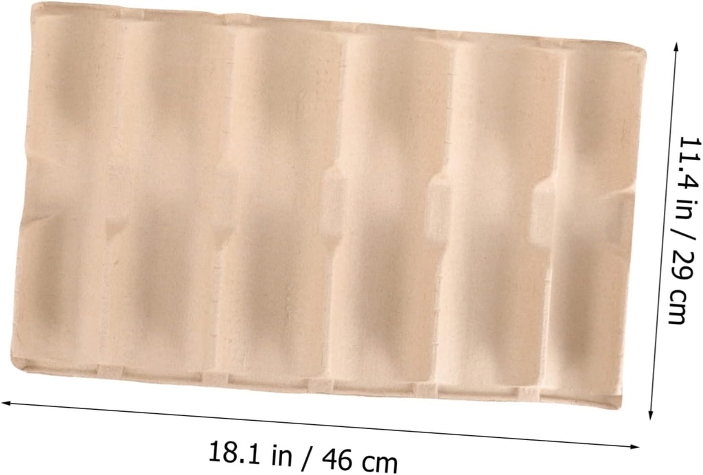 Xmas 6pcs Paper Pulp Wine Bottle Shipping Tray Holder