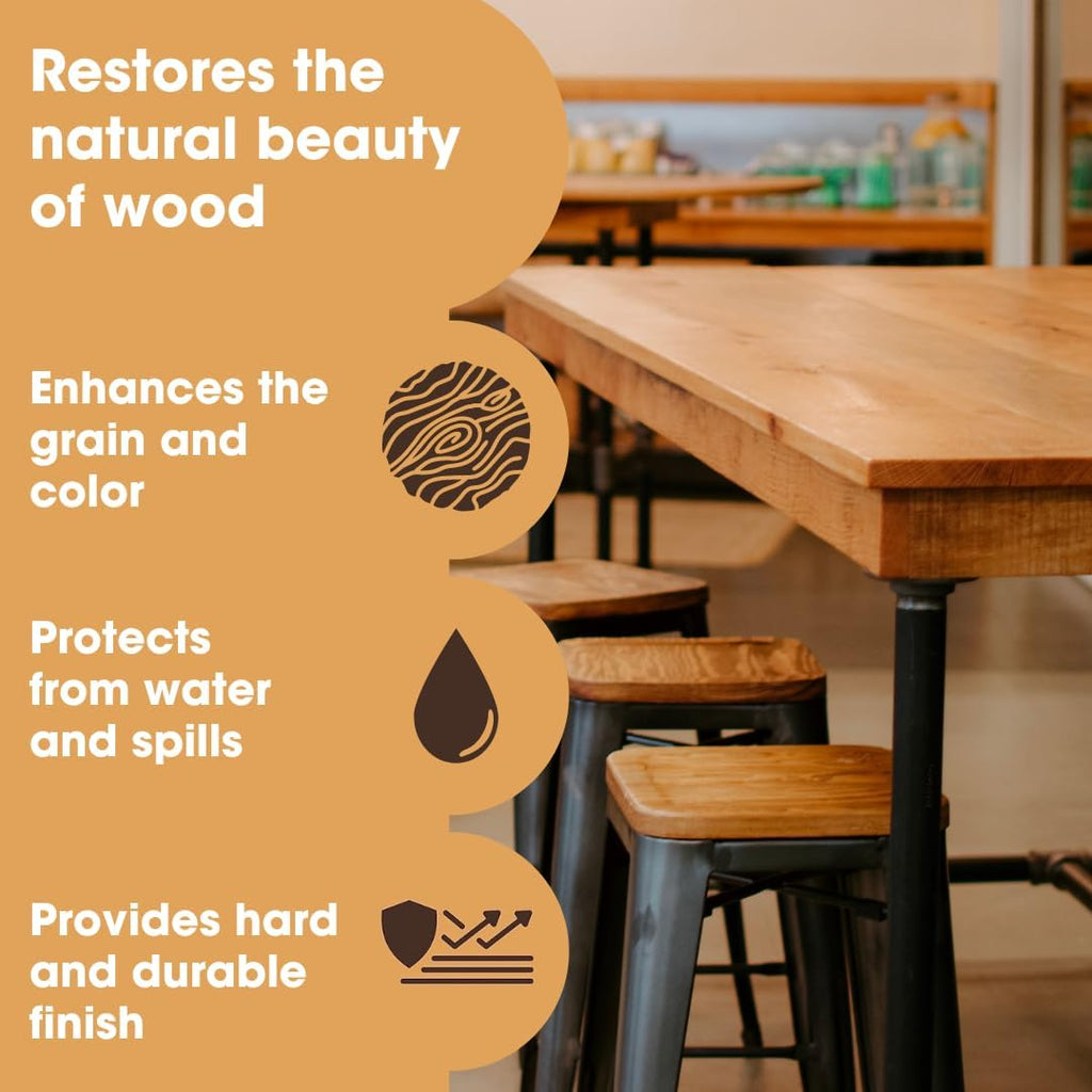 Danish Oil, Restore & Seal, Satin Finish