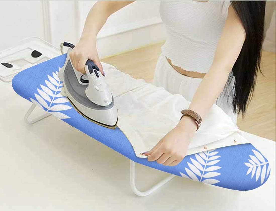 12.5"x32" Mini Ironing Board Cover and Pad,Small Iron Board Cover | Adjustable Strap,Fasteners,Ironing Board Cover