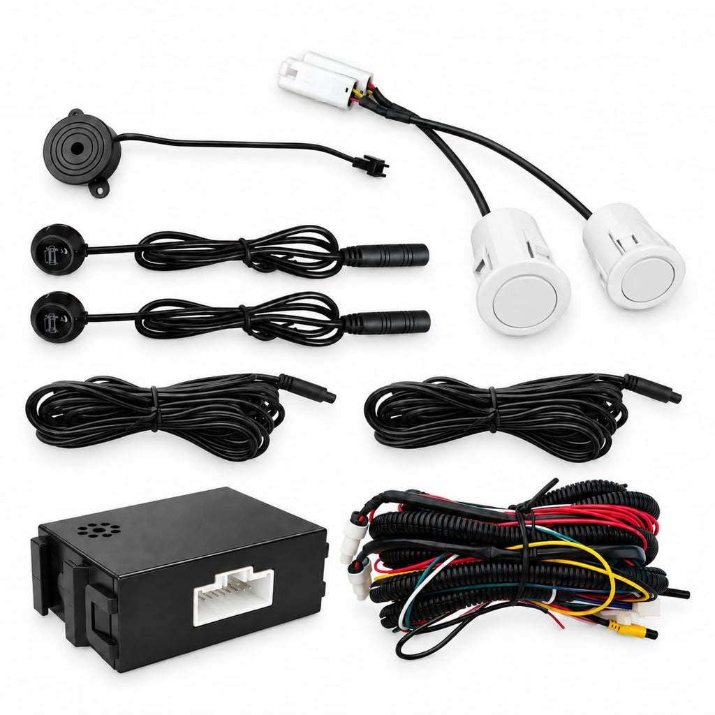 Riloer Blind Spot Sensor Ultrasonic Detection System with LED Alert White