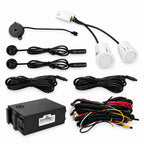 Riloer Blind Spot Sensor Ultrasonic Detection System with LED Alert White