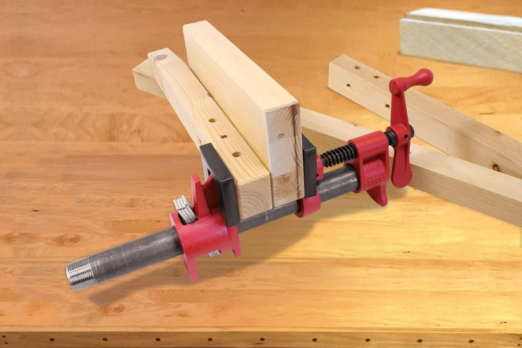 PC34-2, 3/4 In. Traditional Style Pipe Clamps - Incredibly Versatile, Easy To Assemble, Indespensable Workshop Clamp