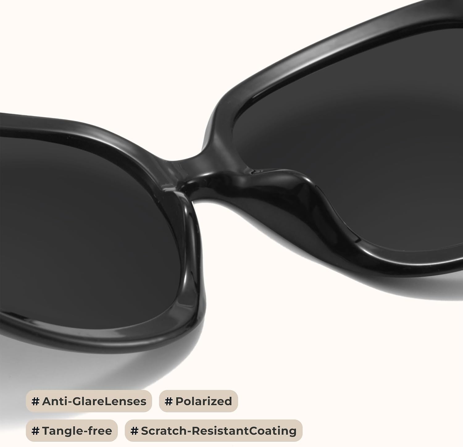 Bug Eye Oversized Polarized Sunglasses Womens, Trendy Retro Sun Glasses for Women 2025, Oversized UV Protection Shades