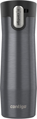AUTOSEAL West Loop Vacuum-Insulated Stainless Steel Travel Mug with Easy-Clean Lid 20 oz Sake