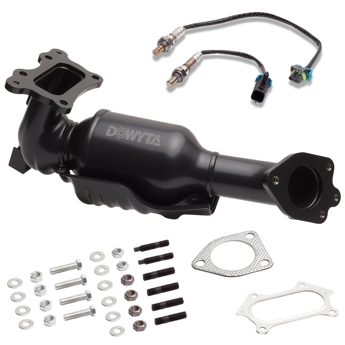 DOWYTA Black Front Catalytic Converter Kit