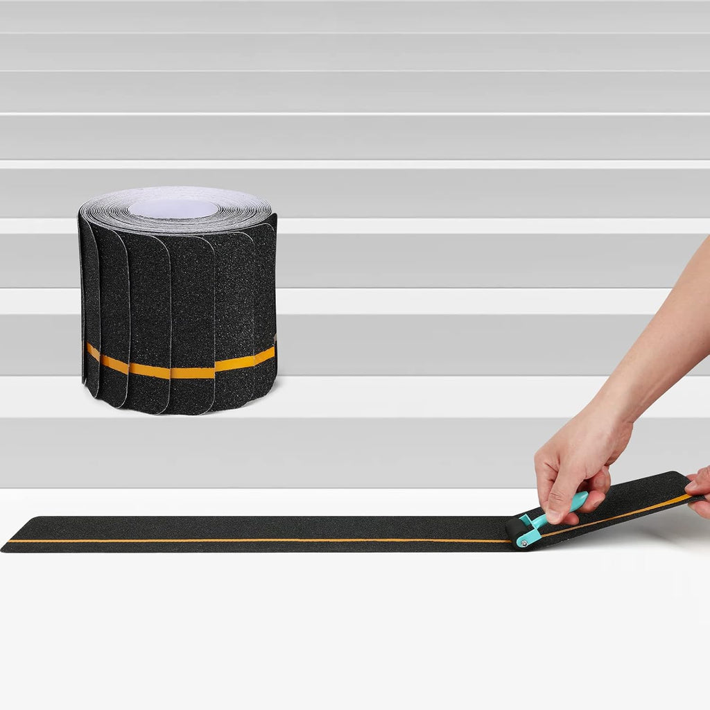 Anti Slip Tape (10-Pack) 4'' x 30'' Waterproof Non Skid Tape, Best Grip Non Slip Strips Treads High Traction Friction